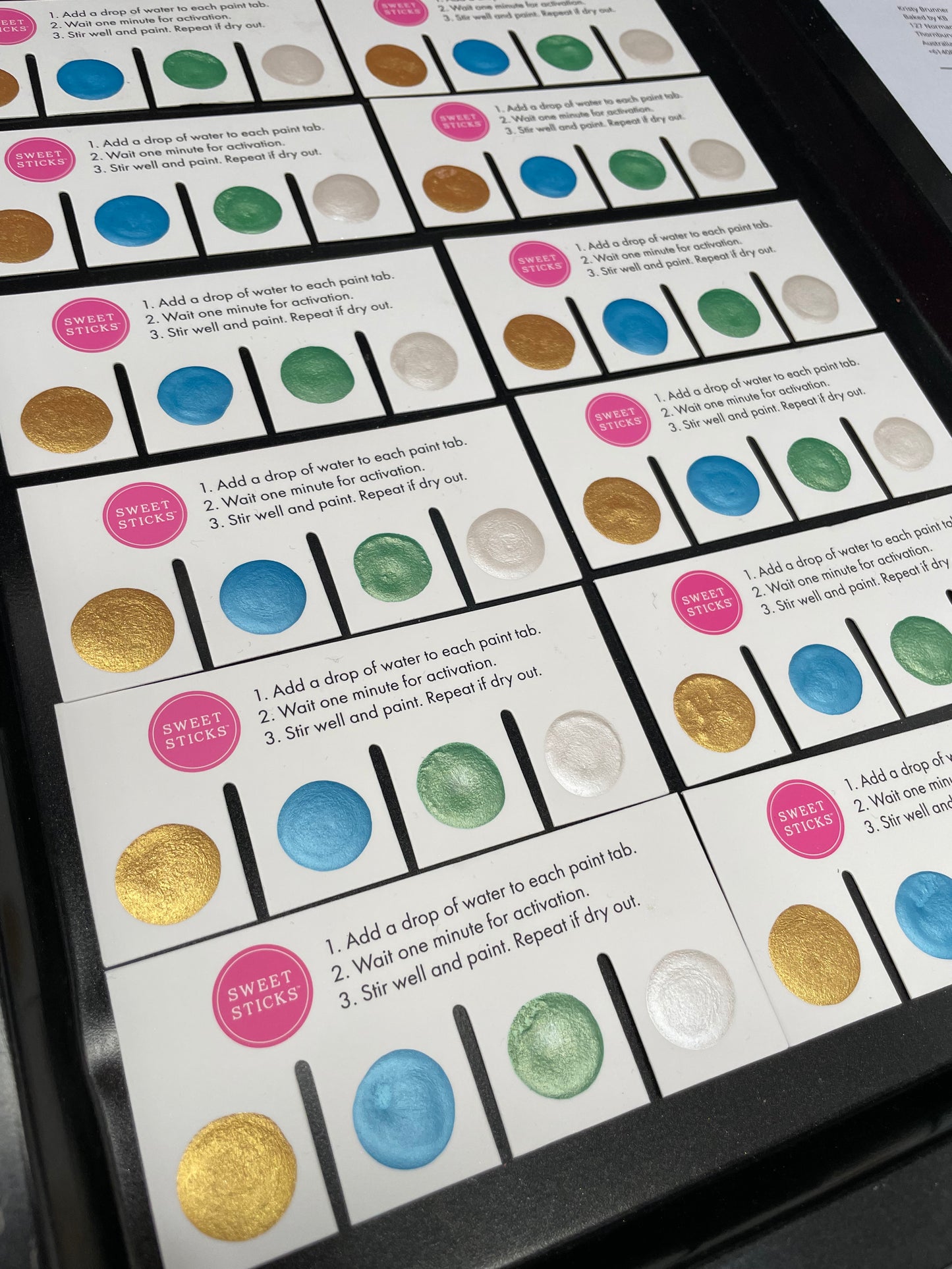 4 Way Customisable Paint Your Own Paint Card