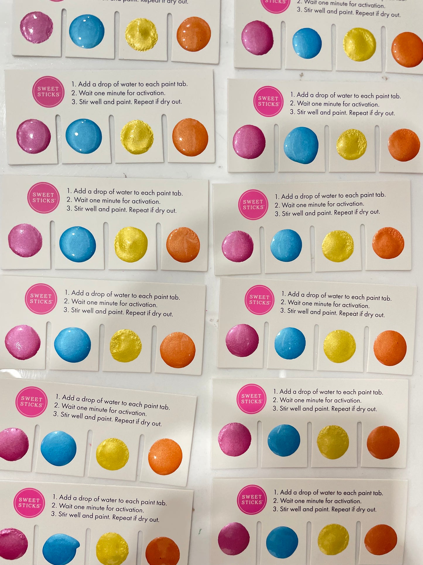 4 Way Customisable Paint Your Own Paint Card