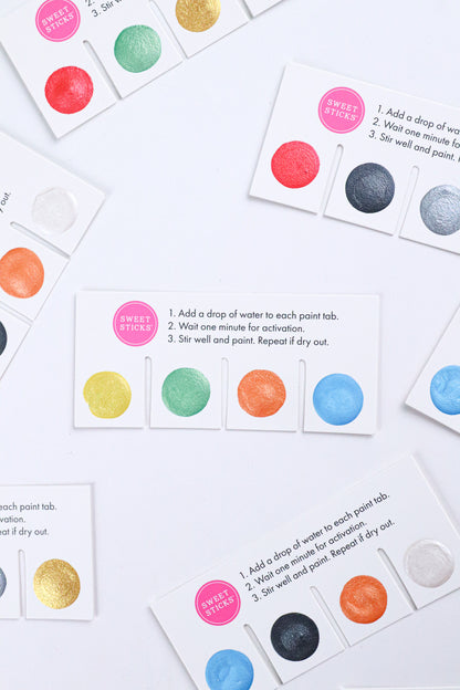 4 Way Customisable Paint Your Own Paint Card
