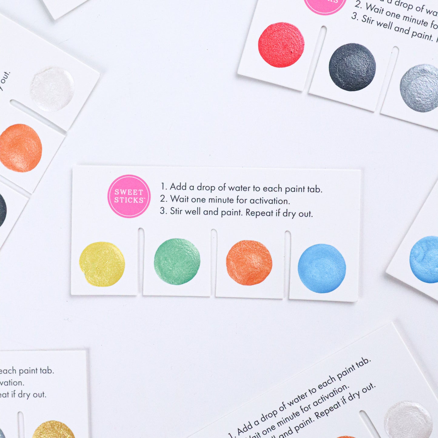 4 Way Customisable Paint Your Own Paint Card